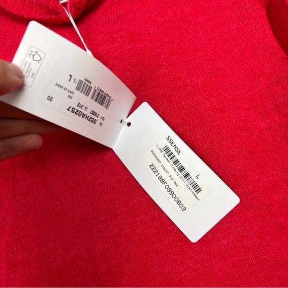 Maison Margiela MM6 Distressed Alpaca Red Turtleneck Sweater - Picture 11 of 11